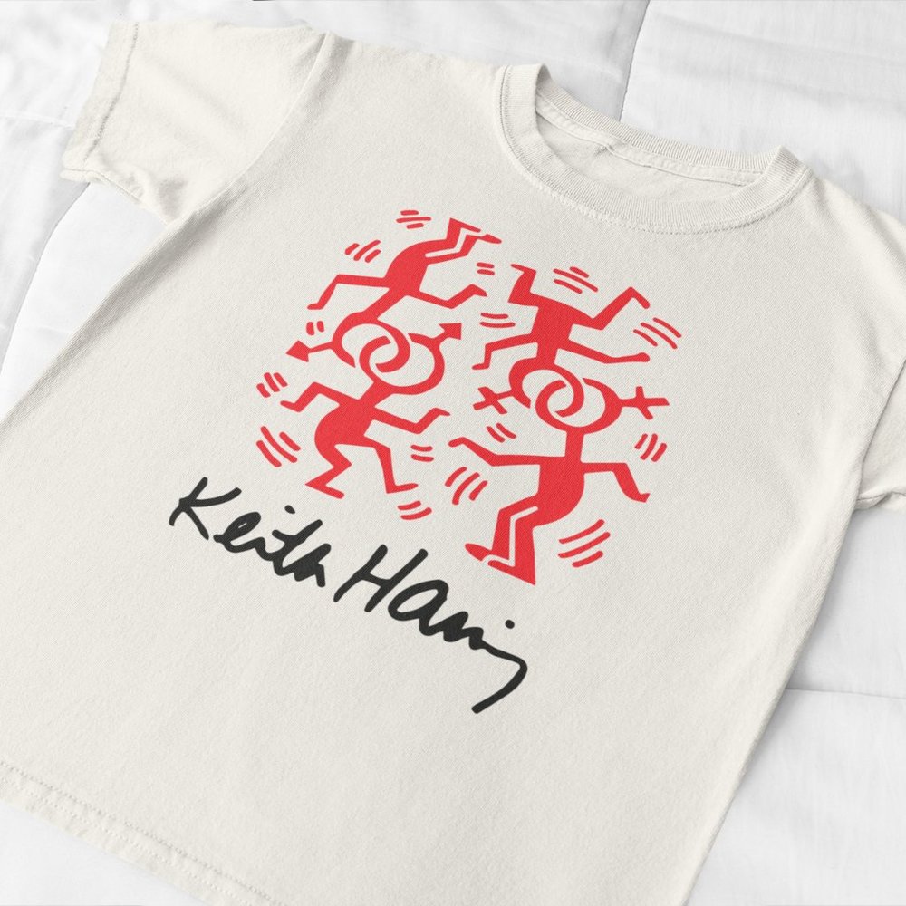 Keith Haring Pride Art Artist LGBT T Shirt. White. Multiple Sizes. Fast Ship!